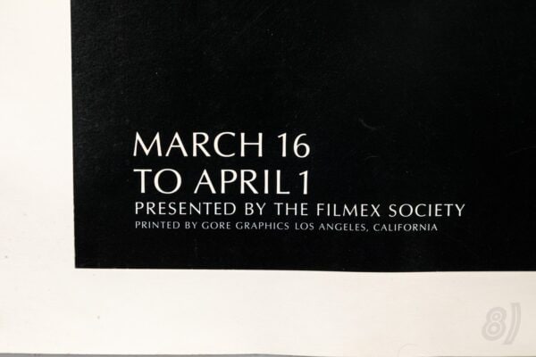 1982 FILMEX Los Angeles International Film Exposition Poster 1982 FILMEX Los Angeles International Film Exposition Poster