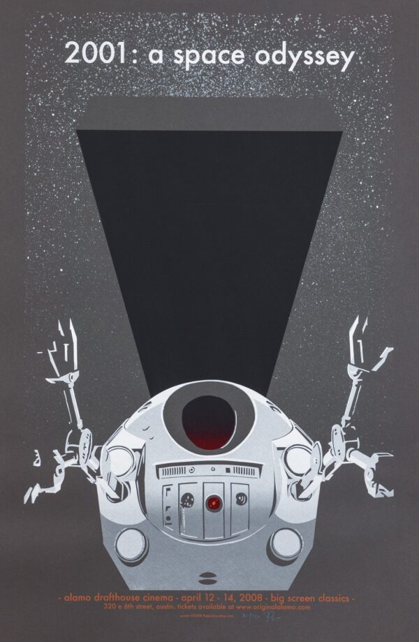 2001: A Space Odyssey Alamo Drafthouse Screen Print Poster 2008