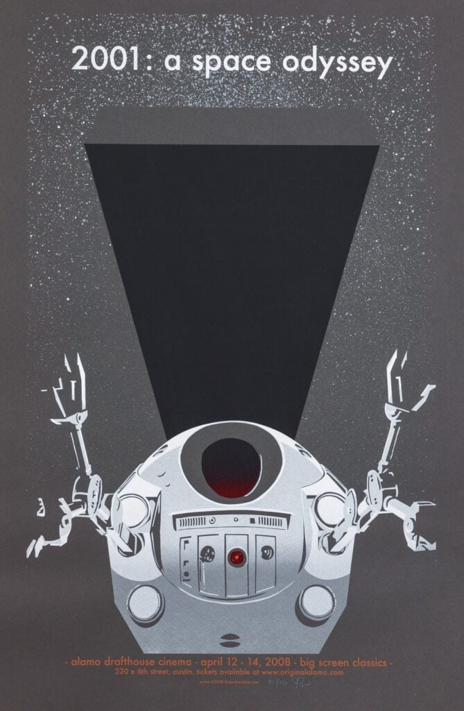 2001: A Space Odyssey Alamo Drafthouse Screen Print Poster 2008