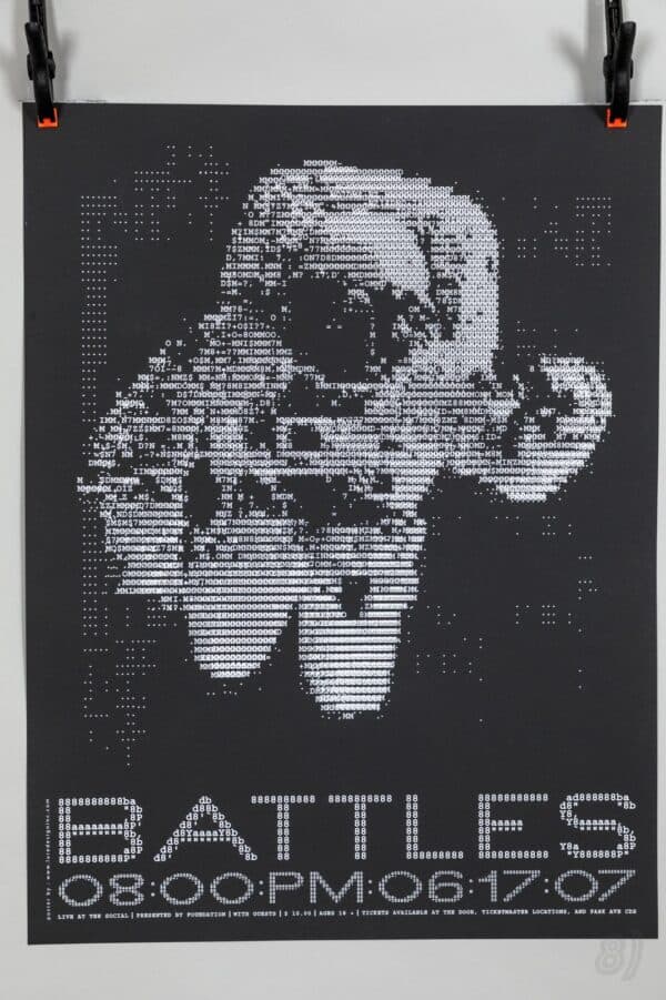 ASCII Art Skull Gig Poster – Live at The Social 06/17/07