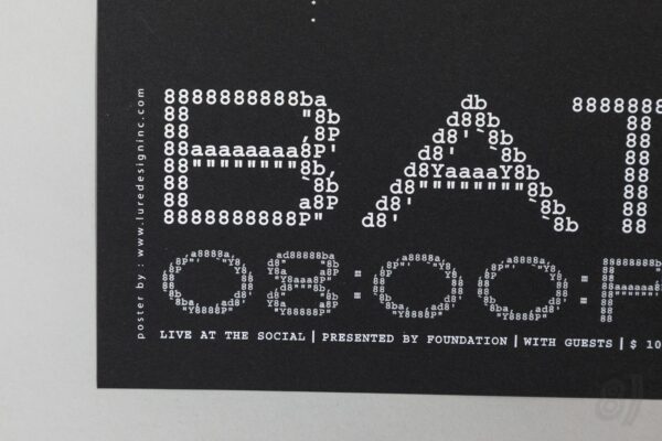 ASCII Art Skull Gig Poster Live at The Social 06/17/07 ASCII Art Skull Gig Poster – Live at The Social 06/17/07