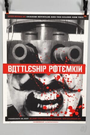 Battleship Potemkin 2007 Alamo Drafthouse Live Score Screenprint Poster