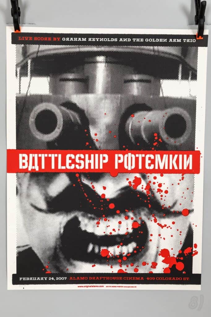 Battleship Potemkin 2007 Alamo Drafthouse Live Score Screenprint Poster