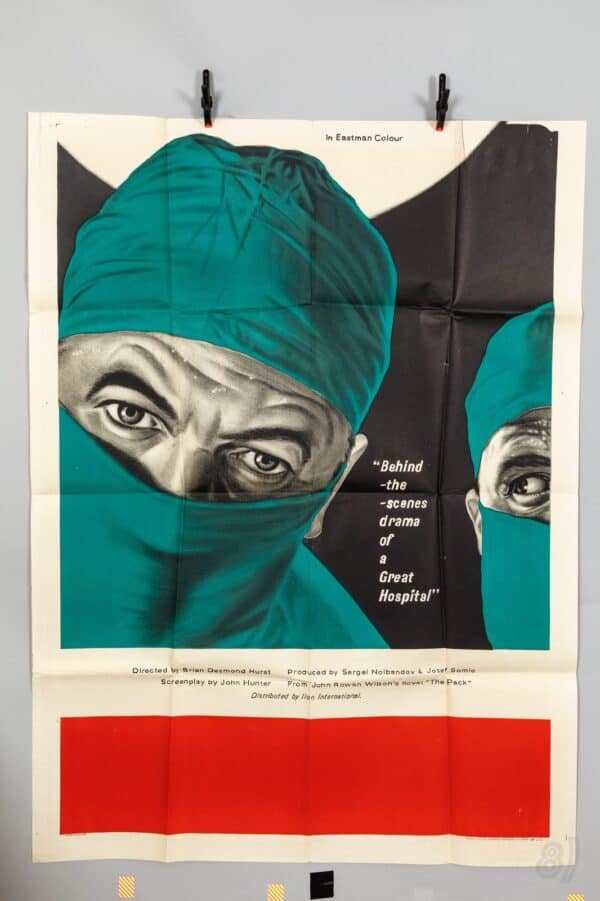 Behind The Scenes Drama Of A Great Hospital Vintage Film Poster