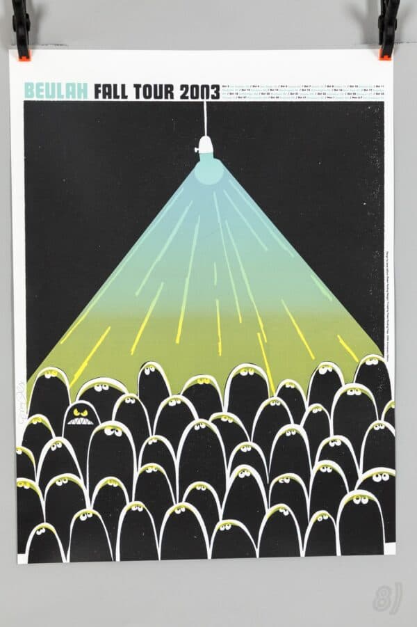 Beulah Fall Tour 2003 Original Screenprint Gig Poster