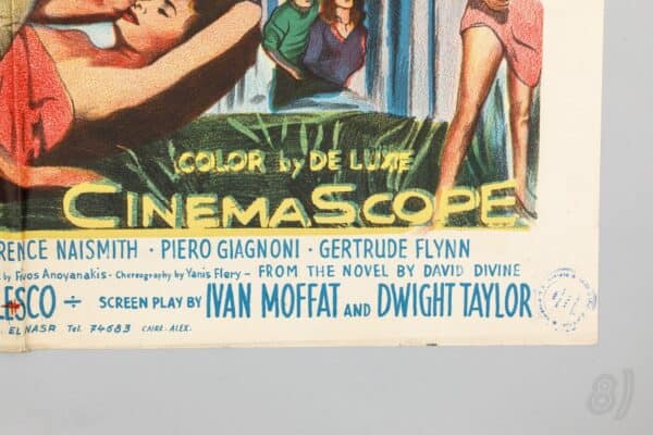 Boy on a Dolphin 1957 Original Egyptian Movie Poster Sophia Lore Boy on a Dolphin 1957 Original Egyptian Movie Poster Sophia Loren
