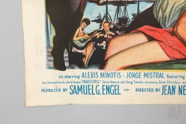 Boy on a Dolphin 1957 Original Egyptian Movie Poster Sophia Lore Boy on a Dolphin 1957 Original Egyptian Movie Poster Sophia Loren