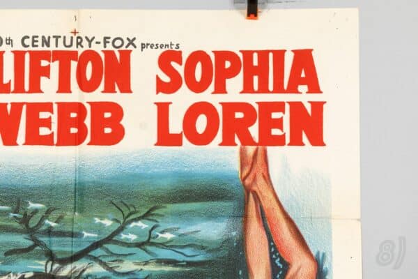 Boy on a Dolphin 1957 Original Egyptian Movie Poster Sophia Lore Boy on a Dolphin 1957 Original Egyptian Movie Poster Sophia Loren