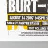 Burt-A-Thon 2007 Rolling Roadshow Screenprint Poster Print Mafia