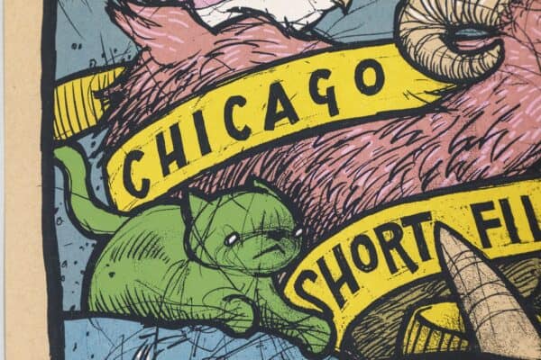 Chicago Short Film Brigade 2008 Screen Print Poster The Bird M Chicago Short Film Brigade 2008 Screen Print Poster – The Bird Machine