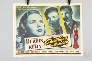Christmas Holiday 1944 Original Film Poster Deanna Durbin Gene Kelly
