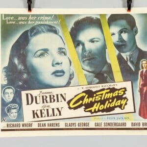 Christmas Holiday 1944 Original Film Poster Deanna Durbin Gene Kelly