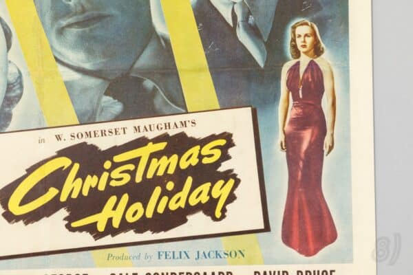 Christmas Holiday 1944 Original Film Poster Deanna Durbin Gene K Christmas Holiday 1944 Original Film Poster Deanna Durbin Gene Kelly