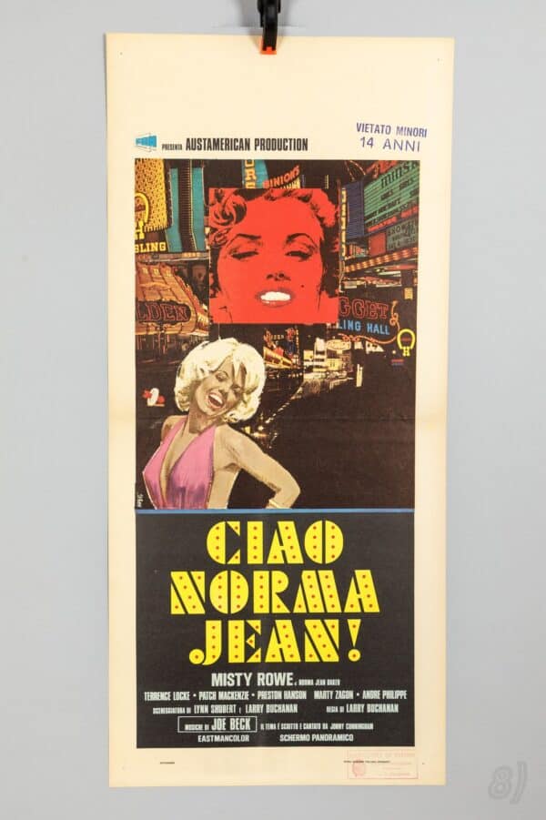 Ciao Norma Jean! 1976 Italian Locandina Movie Poster – Marilyn Monroe