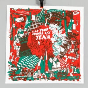 Clap Your Hands Say Yeah & Elvis Perkins Gig Poster April 12 S. Burlington VT