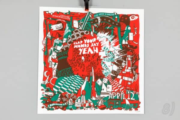 Clap Your Hands Say Yeah & Elvis Perkins Gig Poster April 12 S. Burlington VT