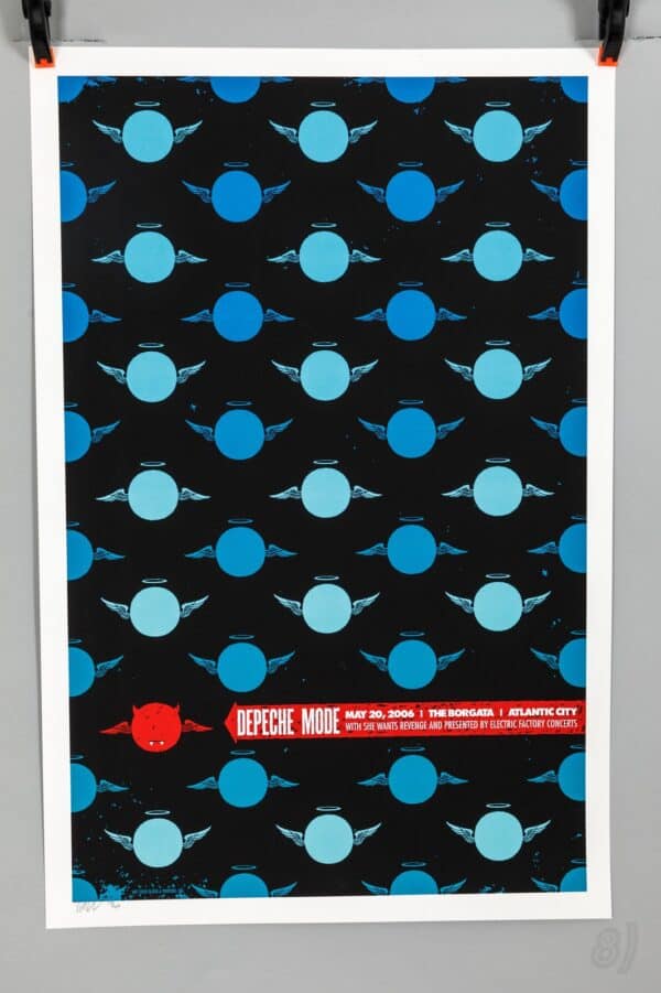 Depeche Mode 2006 Gig Poster – The Borgata Atlantic City Todd Slater