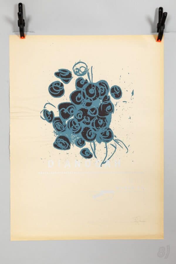Dianogah Vintage Gig Poster March 20 Screenprint Signed