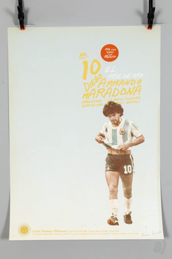 Diego Maradona 1986 FIFA World Cup Mexico Limited Edition Print 27/50