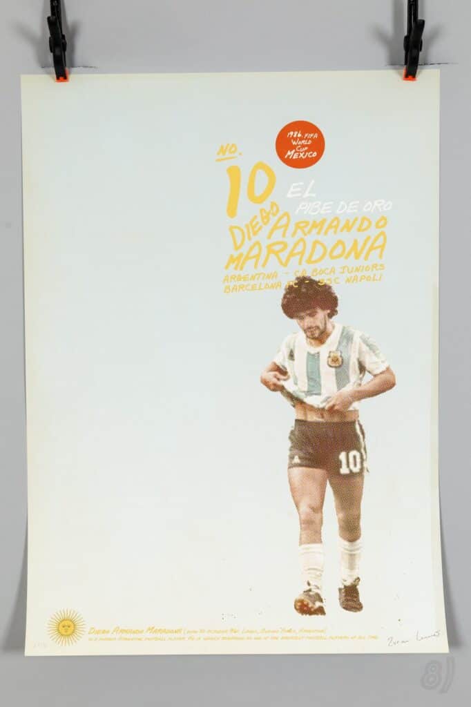 Diego Maradona 1986 FIFA World Cup Mexico Limited Edition Print 27/50