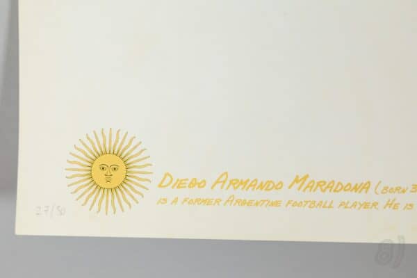 Diego Maradona 1986 FIFA World Cup Mexico Limited Edition Print Diego Maradona 1986 FIFA World Cup Mexico Limited Edition Print 27/50