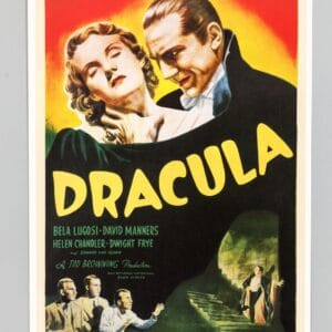 Dracula 1931 Universal Re-Release Movie Poster Bela Lugosi Horror