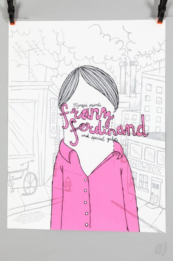 Franz Ferdinand Showbox Seattle Gig Poster 2006 Anniversary Edition