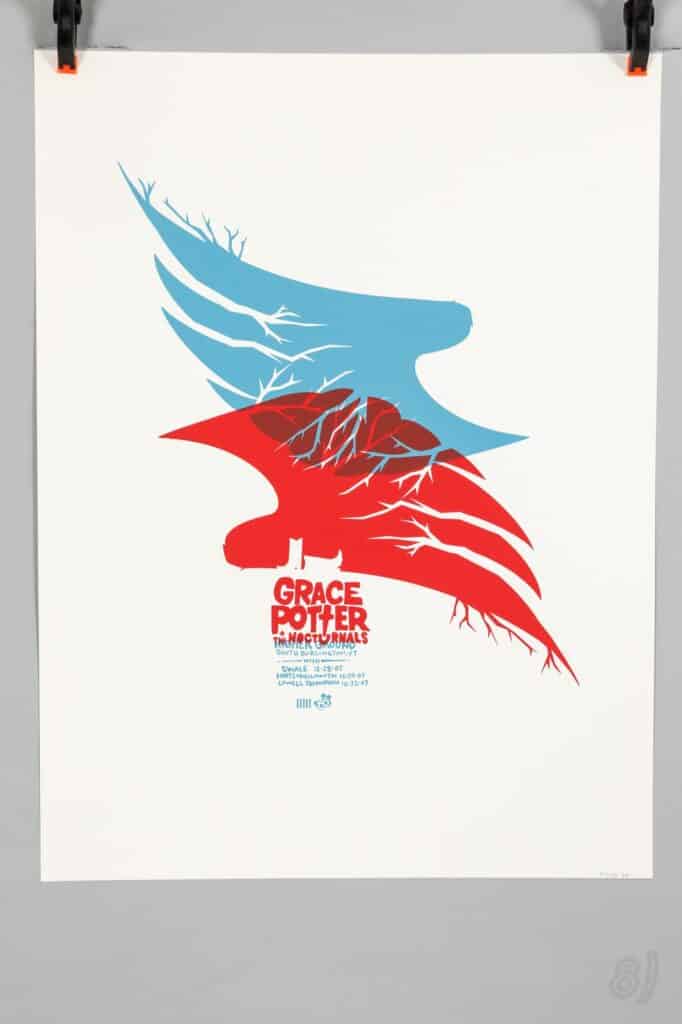 Grace Potter & The Nocturnals 2007 Higher Ground Gig Poster #121/150