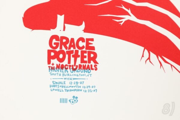 Grace Potter & The Nocturnals 2007 Higher Ground Gig Poster #121/150