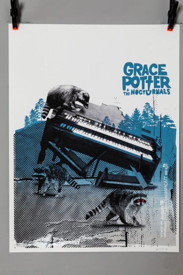 Grace Potter & The Nocturnals Gig Poster August 19 Burlington VT