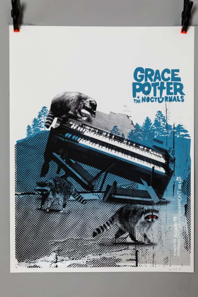 Grace Potter & The Nocturnals Gig Poster August 19 Burlington VT