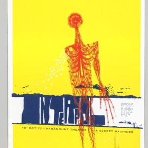 Interpol Paramount Theatre 2004 Gig Poster Jeff Kleinsmith 2006 Anniversary Ed