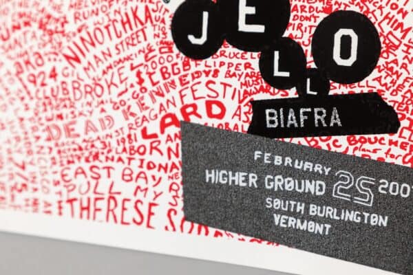 Jello Biafra Gig Poster Higher Ground Vermont Feb 25 2007