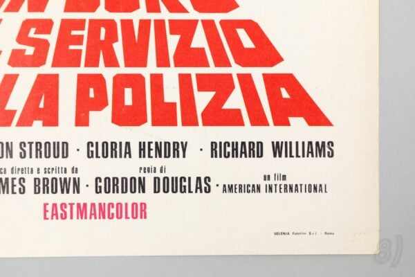 Jim Brown 'Un Duro al Servizio della Polizia' Italian Locandina Poster