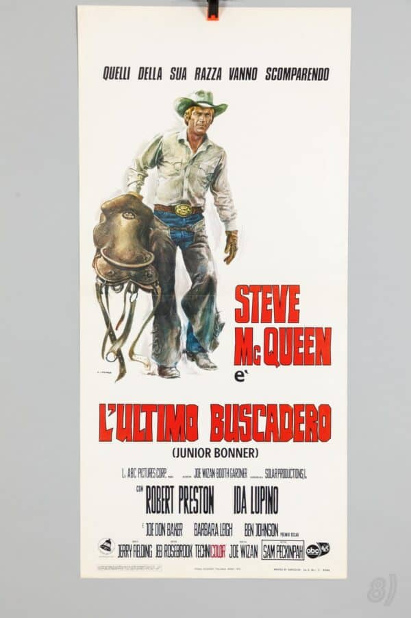 Junior Bonner 1972 Italian Locandina Steve McQueen Sam Peckinpah