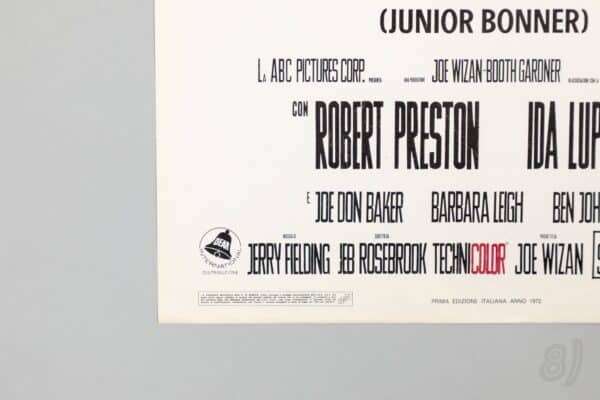 Junior Bonner 1972 Italian Locandina Steve McQueen Sam Peckinpah