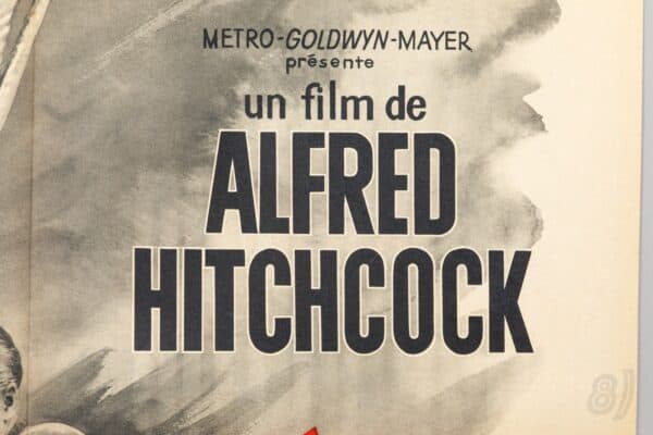 La Corde Alfred Hitchcock French Film Poster, Rope (1948) La Corde – Alfred Hitchcock French Film Poster, Rope (1948)