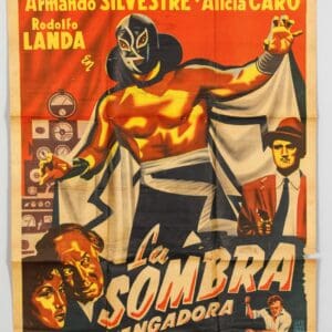 La Sombra Vengadora Vintage Mexican Lucha Libre Movie Poster