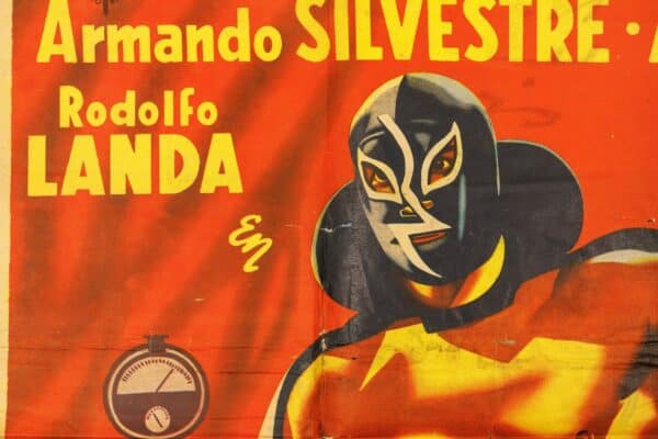 La Sombra Vengadora Vintage Mexican Lucha Libre Movie Poster
