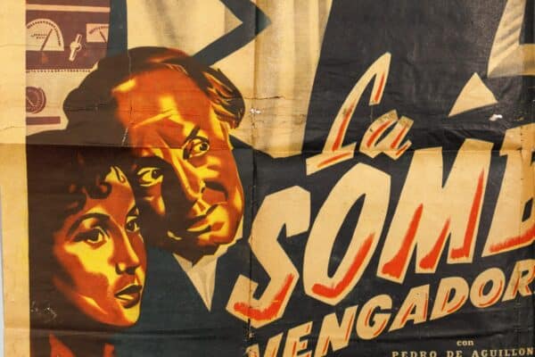 La Sombra Vengadora Vintage Mexican Lucha Libre Movie Poster