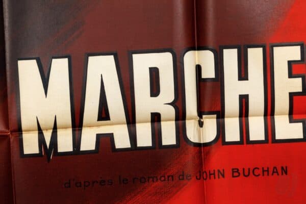 Les 39 Marches (The 39 Steps) 1959 French Grande Movie Poster