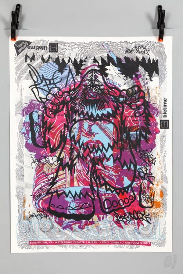 Lifetime 'pursuit' Fall 2007 Tour Gig Poster Burlington VT Signed