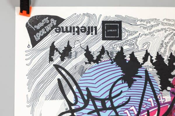 Lifetime 'pursuit' Fall 2007 Tour Gig Poster Burlington VT Signed