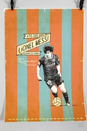 Lionel Messi FC Barcelona Limited Edition Screen Print #16/50 Lionel Messi FC Barcelona Limited Edition Screen Print #16/50