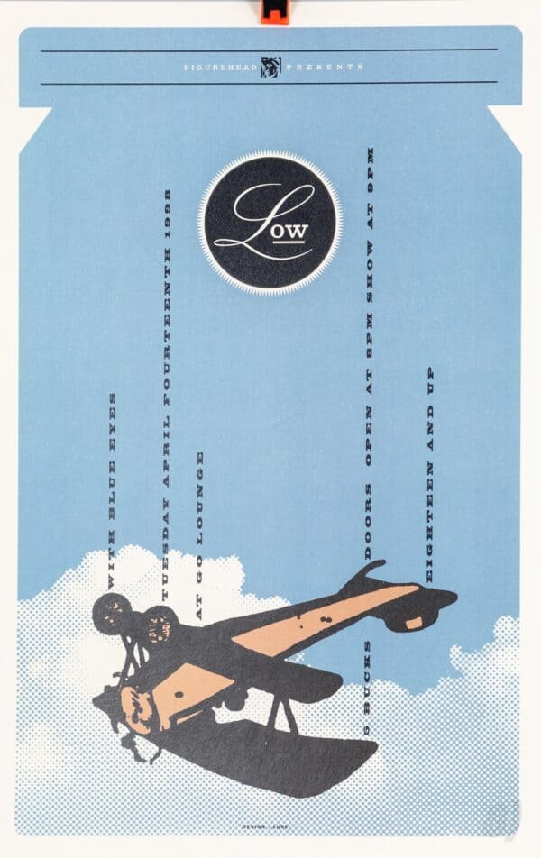 Low Band 1998 Gig Poster – Figurehead Presents, Go Lounge, April 14