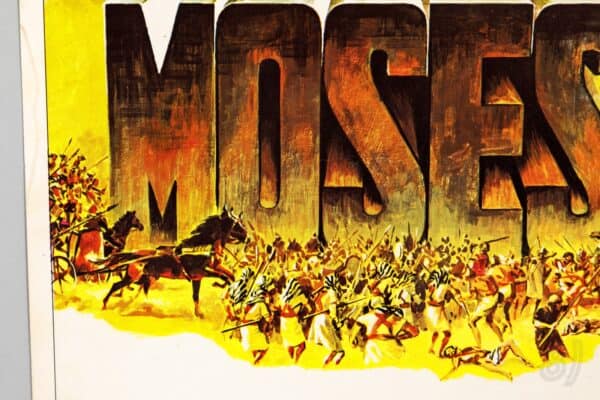 Moses (1975) Burt Lancaster Original US Insert Movie Poster Moses (1975) Burt Lancaster Original US Insert Movie Poster