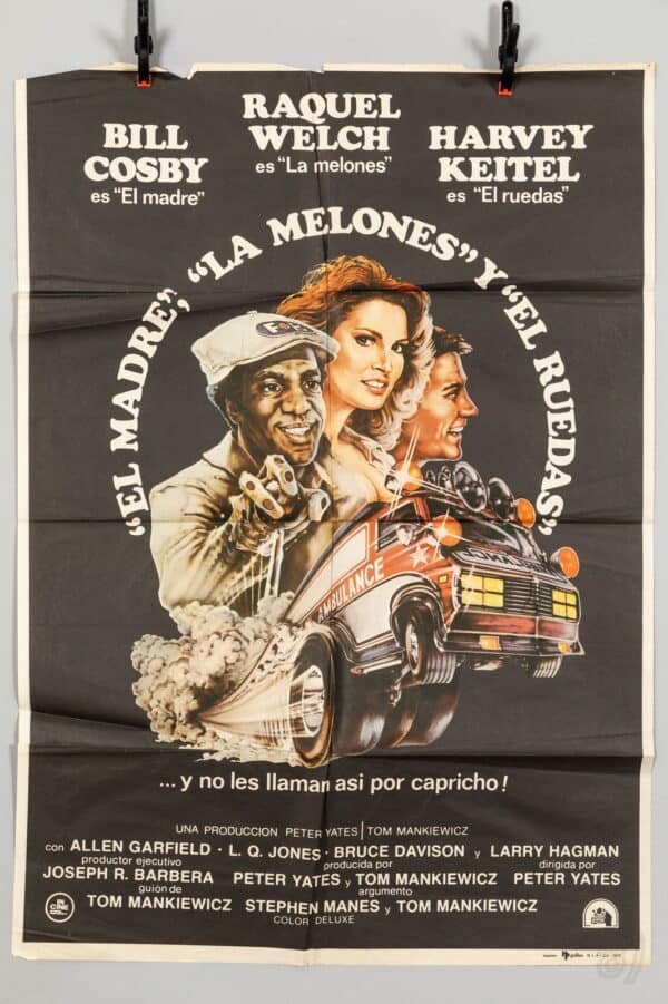 Mothers Jugs & Speed 1976 Spanish Film Poster Bill Cosby Raquel Welch