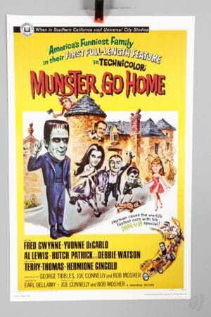 Munster Go Home 1966 Original Movie Poster Technicolor Universal Munster Go Home 1966 Original Movie Poster Technicolor Universal