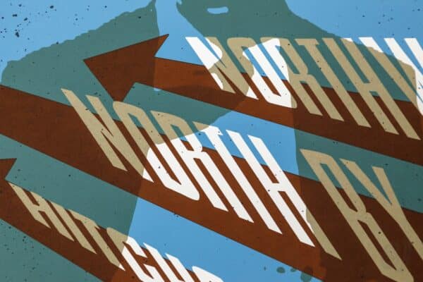 North by Northwest 2007 Rolling Roadshow Screenprint Poster Je North By Northwest 2007 Rolling Roadshow Screenprint Poster Jeff Kleinsmith
