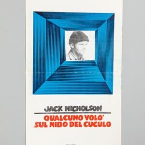 One Flew Over the Cuckoo's Nest Italian Locandina Poster Jack Nicholson